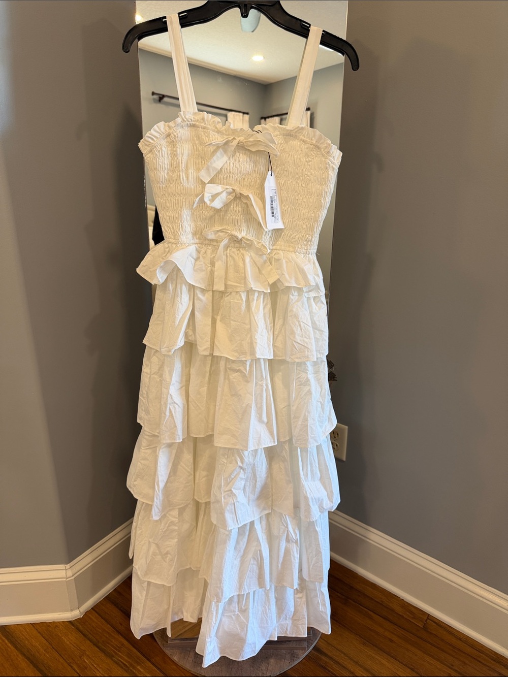 English Factory White Tiered Ruffle Sundress